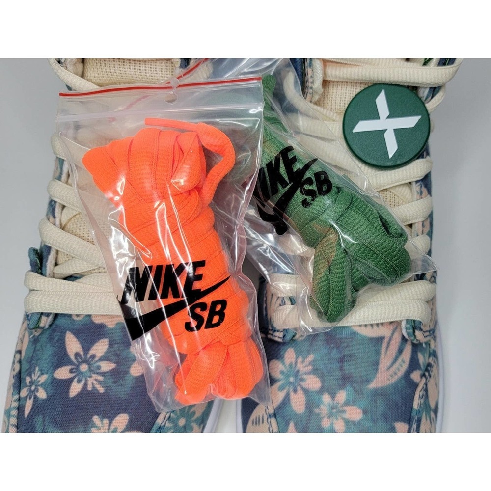 Nike SB Dunk High Pro QS HawaiiShoes Sneakers Men's 9.5 CZ2232-300 Floral 11W - Picture 7 of 11